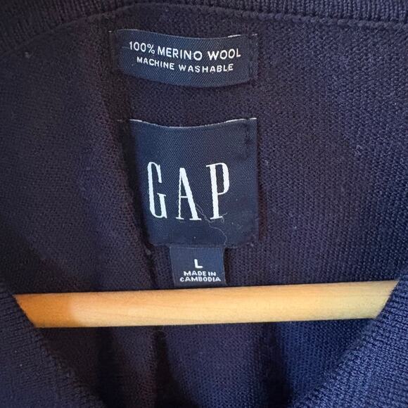 Gap Merino Wool Button Up Sweater Men’s size Large - Picture 2 of 6